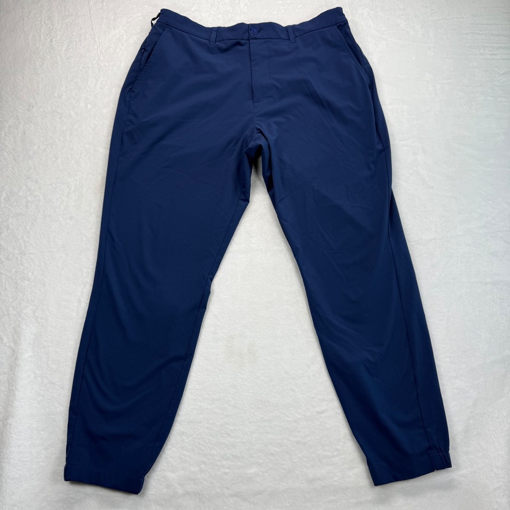 Mizzen+Main Helmsman Slim 38W Blue Golf Jogger Pants Athletic Casual‎